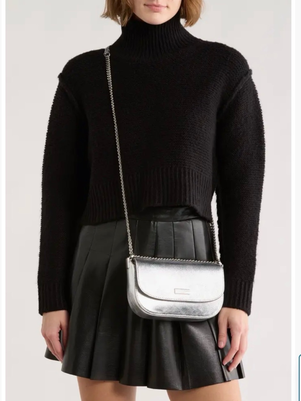 krista metallic chain flap crossbody bag by Kate Spade New York